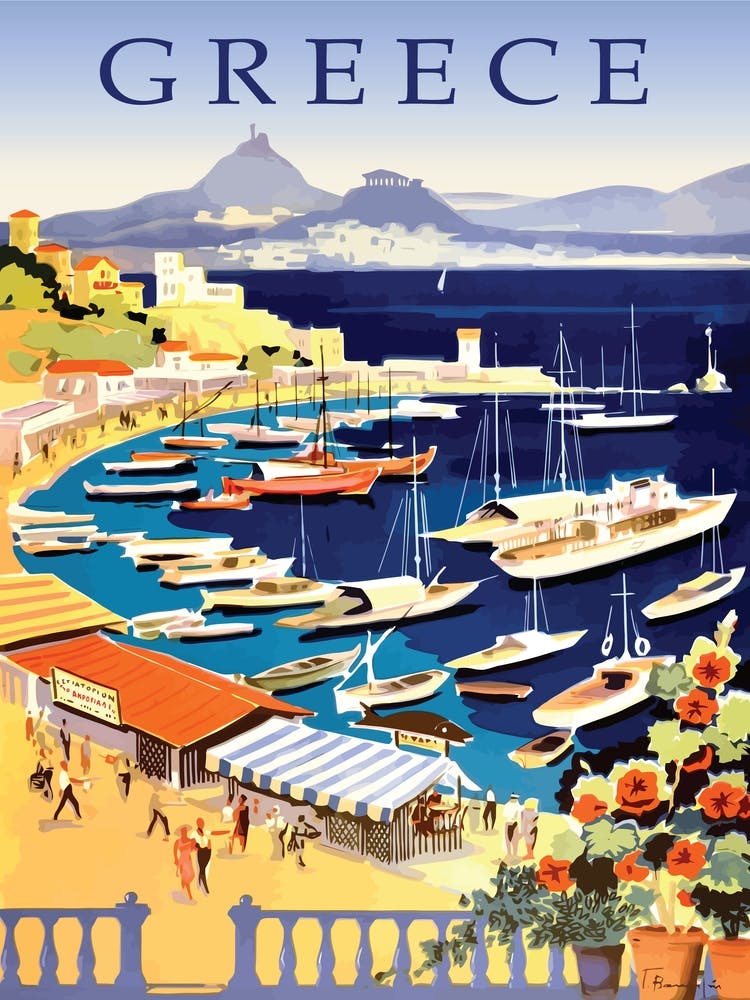 Greece, Boats on a City Port