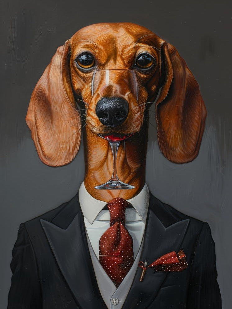 Dachshund In Suit