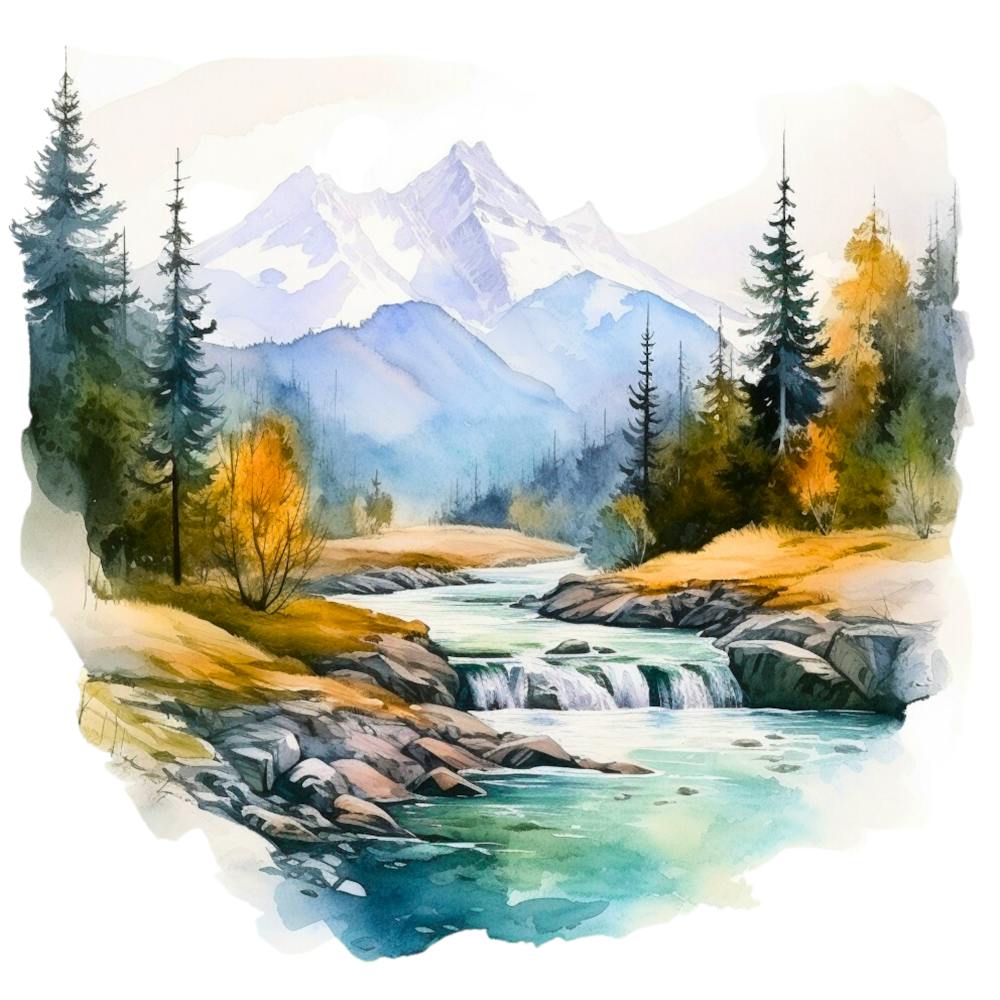 Aquarell-Landschaft 15