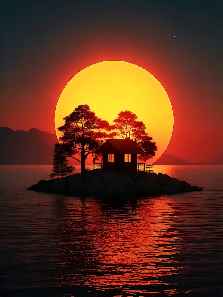 Sunset On The Island