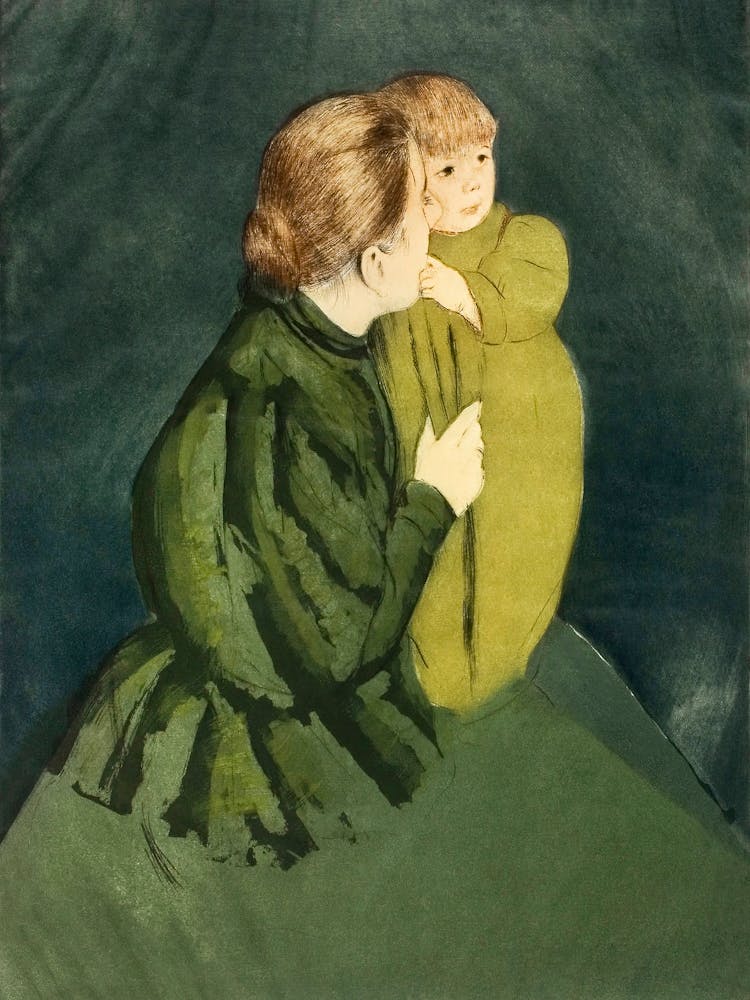 Bauernmutter und Kind (1895), Mary Cassatt