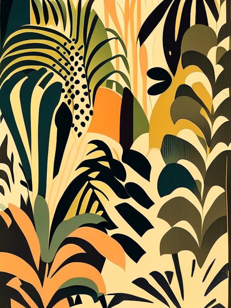 Jungle Pattern 2 Rousseau Inspired