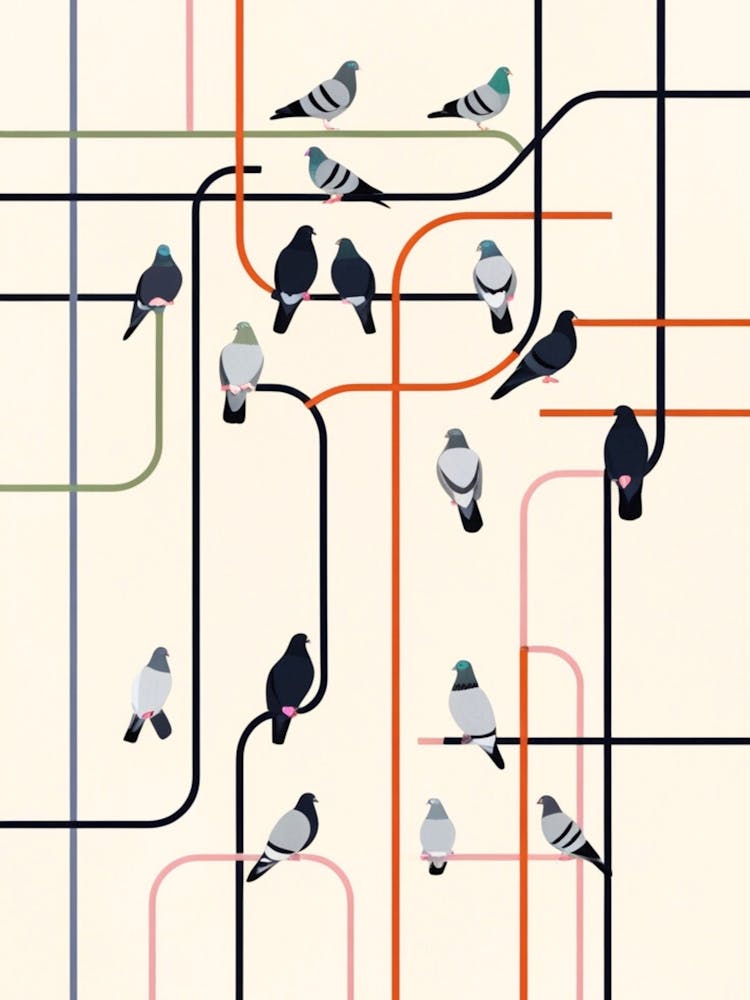 Pigeons On A Train 4