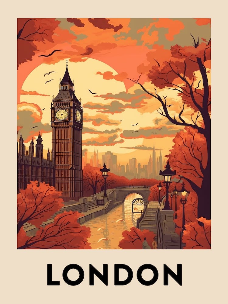 Vintage Travel Poster London 7