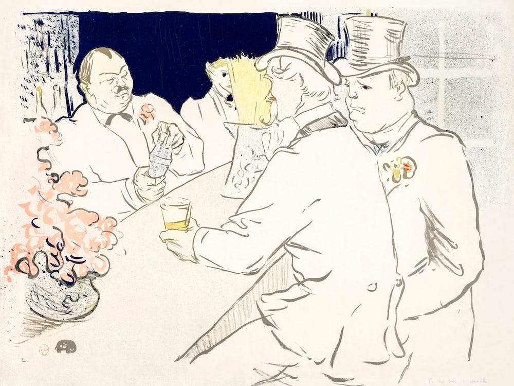 The Irish And American Bar, Rue Royale (1896), Henri de Toulouse-Lautrec