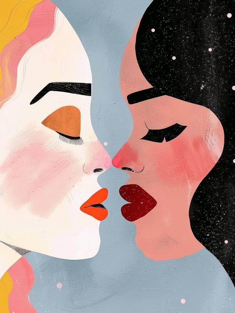 Two Women Kissing 25