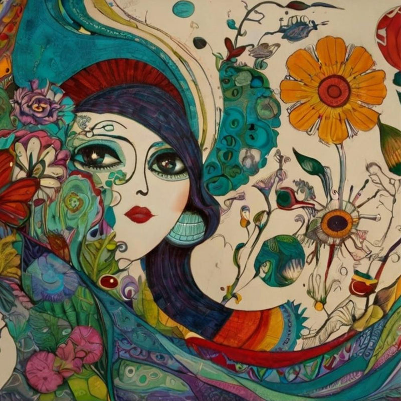 Woman With Flowers