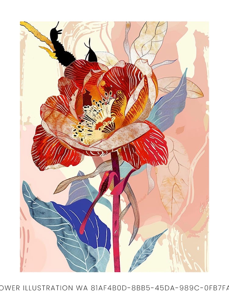 Colourful Flower Illustration Poster Rose Flower Illustration Poster Wa 81af4b0d 8bb5 45da 989c 0fb7fac90d41