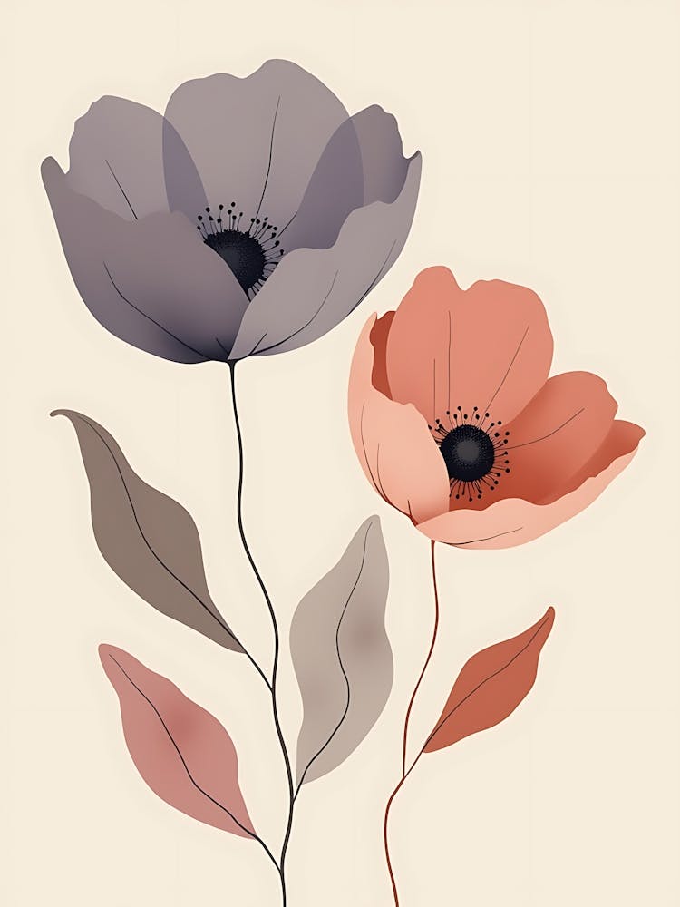 Soft Neutrals Floral Harmony