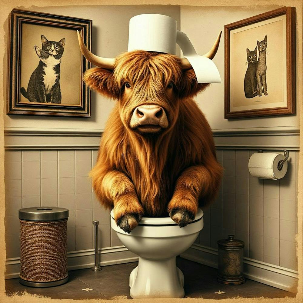 Toilet Cow