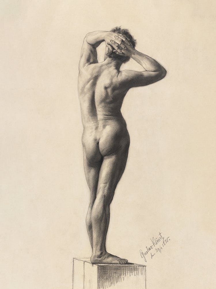 Male Nude, Gustav Klimt