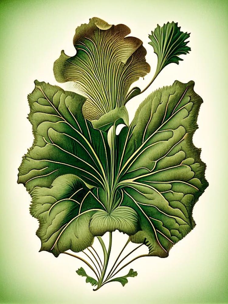 Feuille de Primevère Botanique Vintage 2