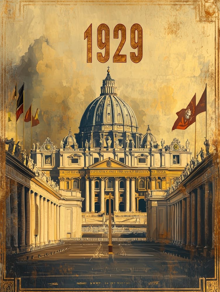 Aihrgdesign A Vintage Historical Poster Celebrating Vatican C 1f3df6f5 09da 4593 A1a3 352409d4524e 1