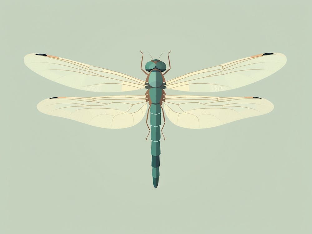 Dragonfly Common Green Darner Anax Juni Illustration 5