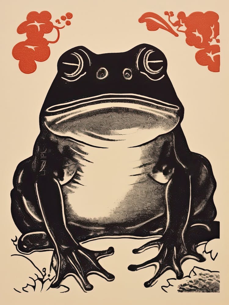 Frog Matsumoto Hoji Inspired Japanese Neutrals And Red 4