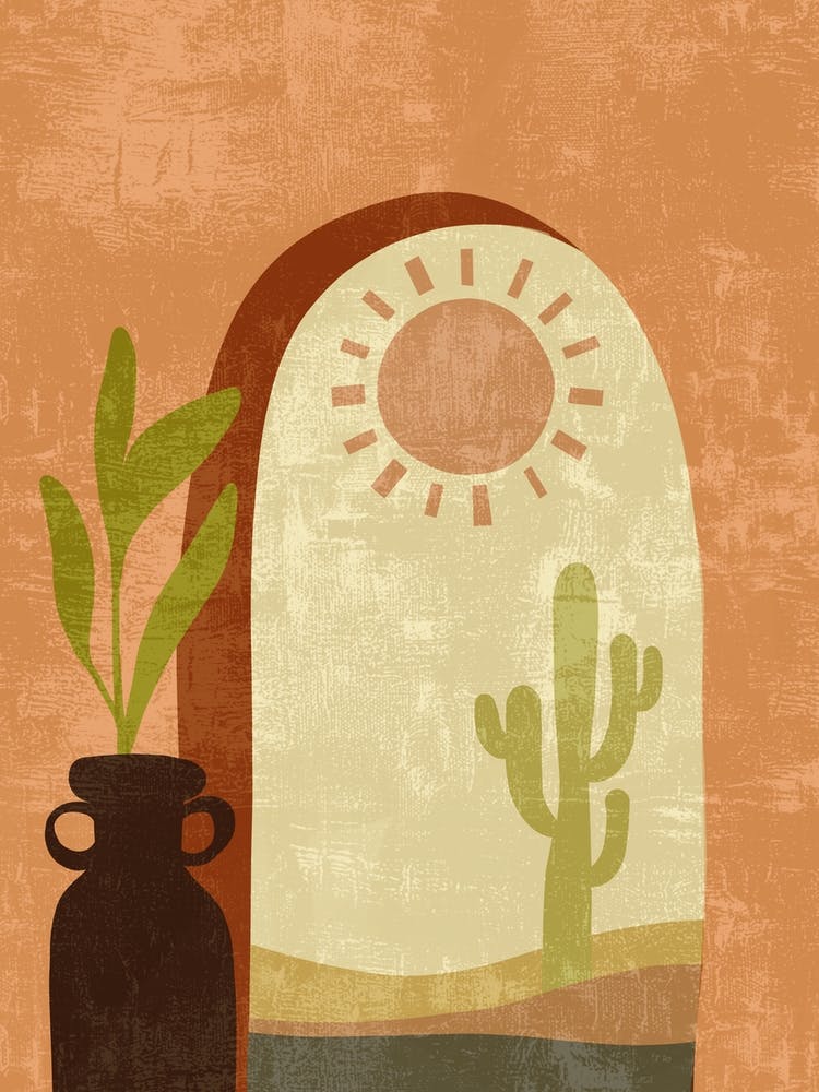 Cactus And Sun