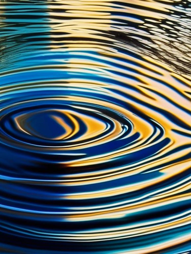 Water Ripples Lake Waterscape Pop Art Photography 1