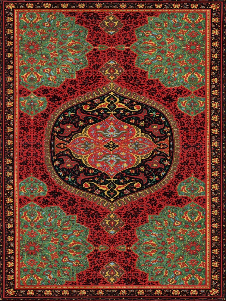 Vintage Arabesque Decoration, Plate No, 40 & 41, Emile Prisses D’Avennes, La Decoration Arabe