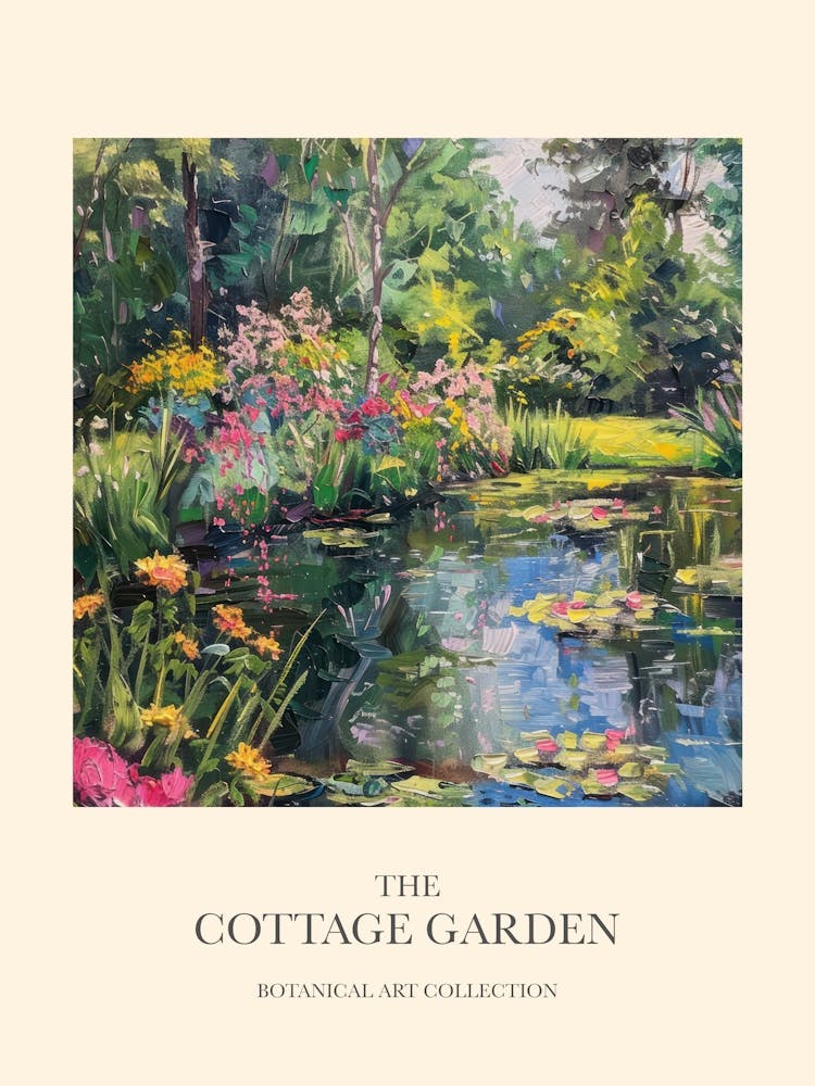 Cottage Garden Poster Floral Tapestry 4