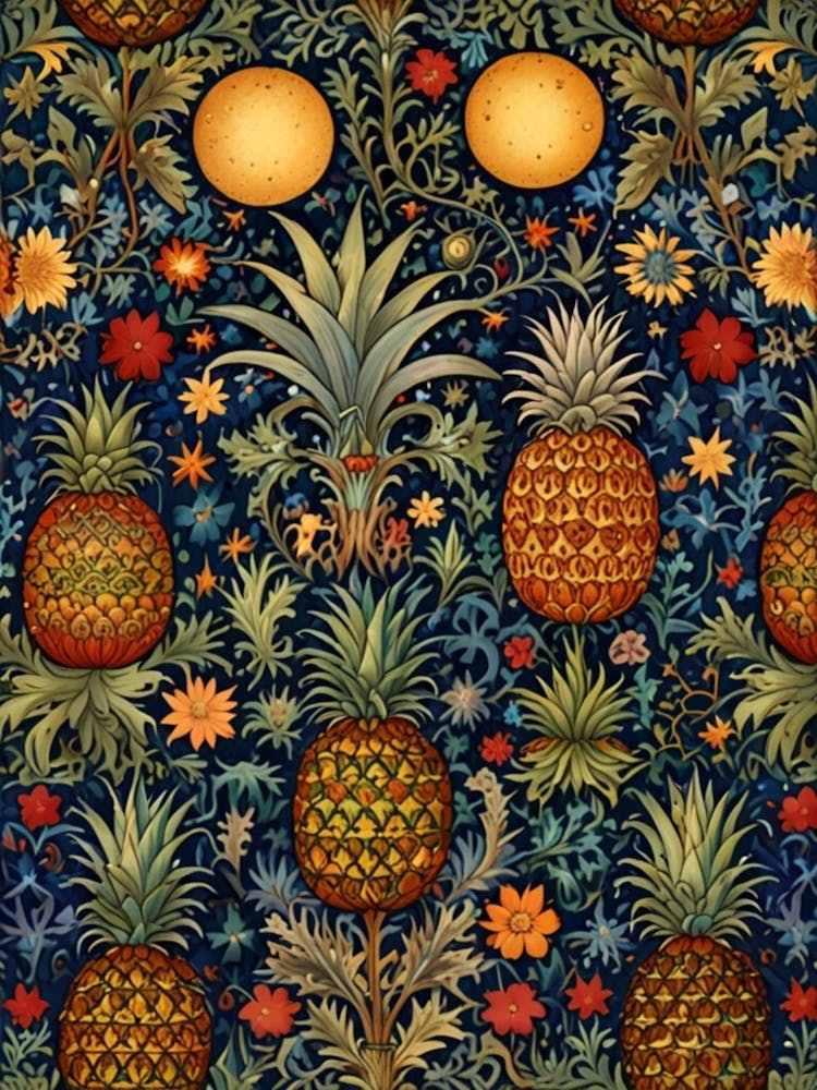 William Morris Pineapples 2