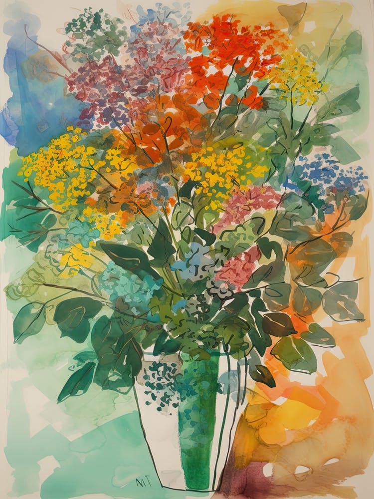 Statice Flower Illustration 3