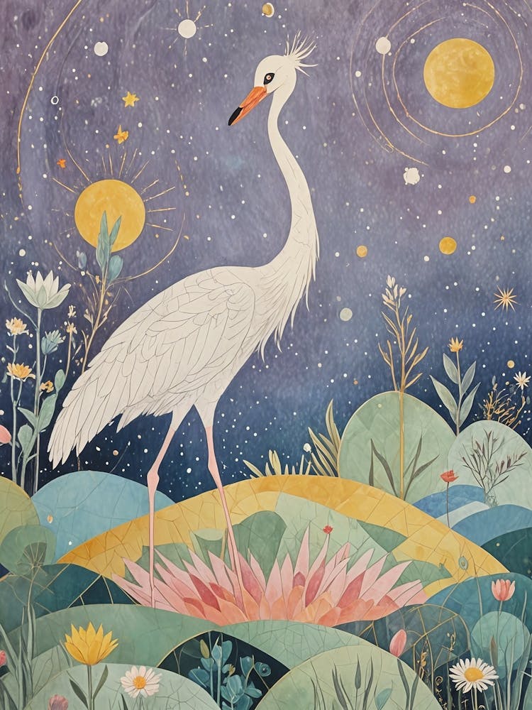 Whimsical Egret