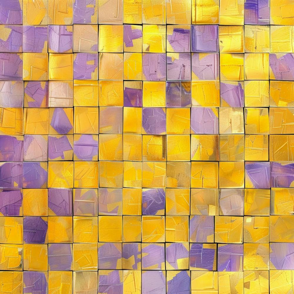 Purple And Yellow Mosaic 3