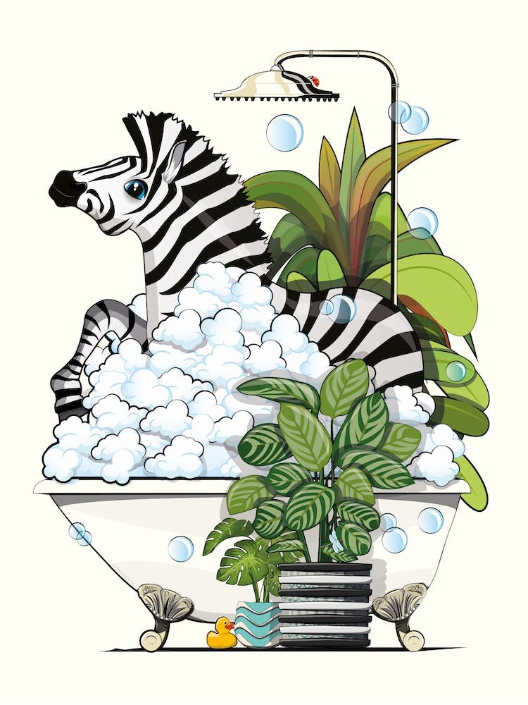 Zebra Bubble Bath