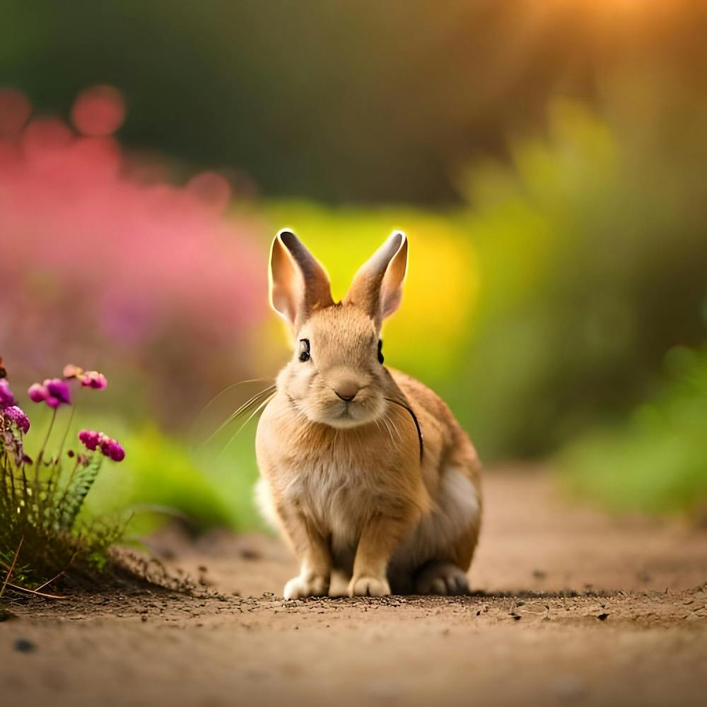 Rabbit In The Garden