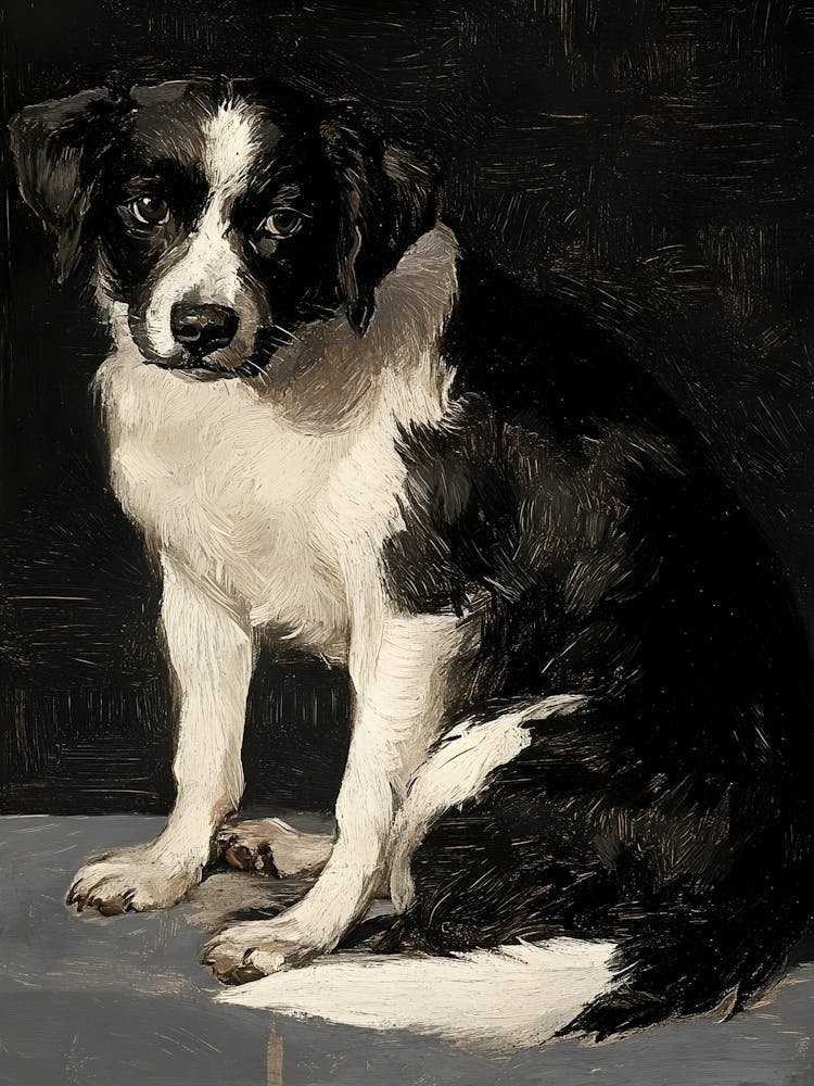 Border Collie Gothique Sombre