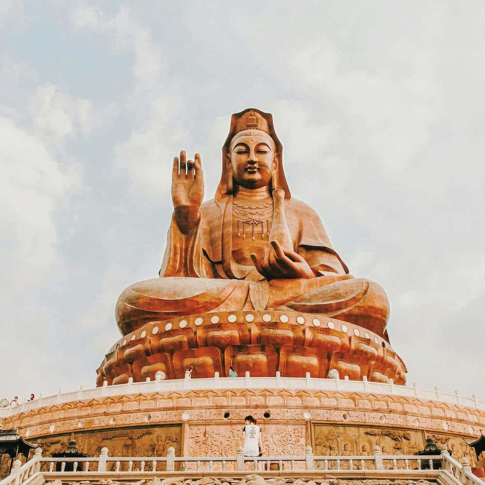 Copper Buddha Statue Square