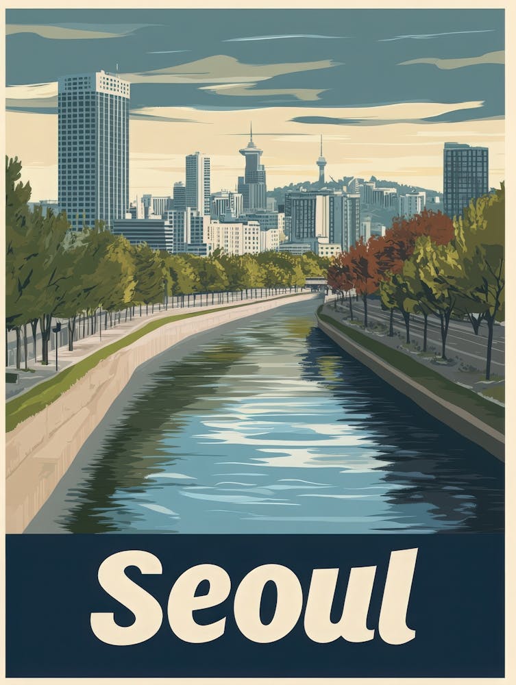 Aihrgdesign Ein Mid-Century Modern Reiseposter für Seoul Show 2f4a8baa 9771 4d45 9cd4 Ac7147572eda 0