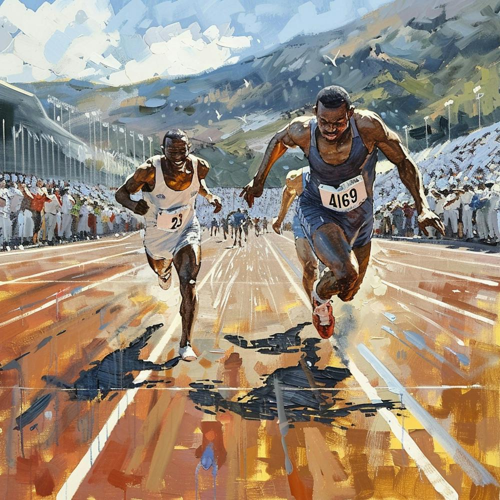 A Track And Field Competition Oil Painting Illus 1718703289 1