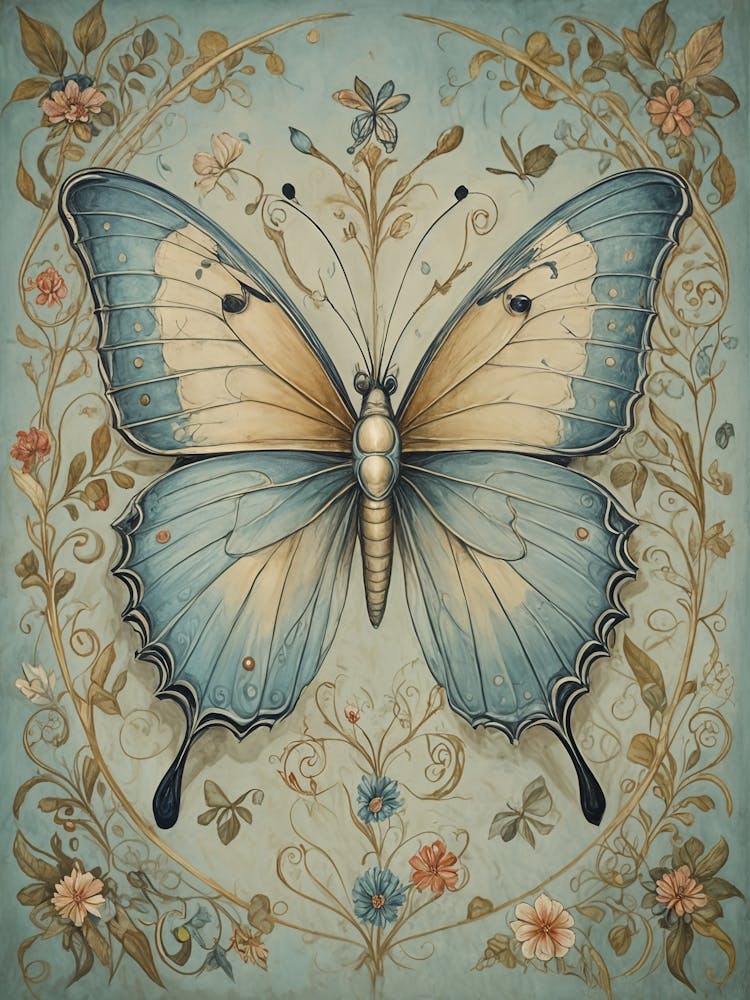 Zarter Blauer Schmetterling