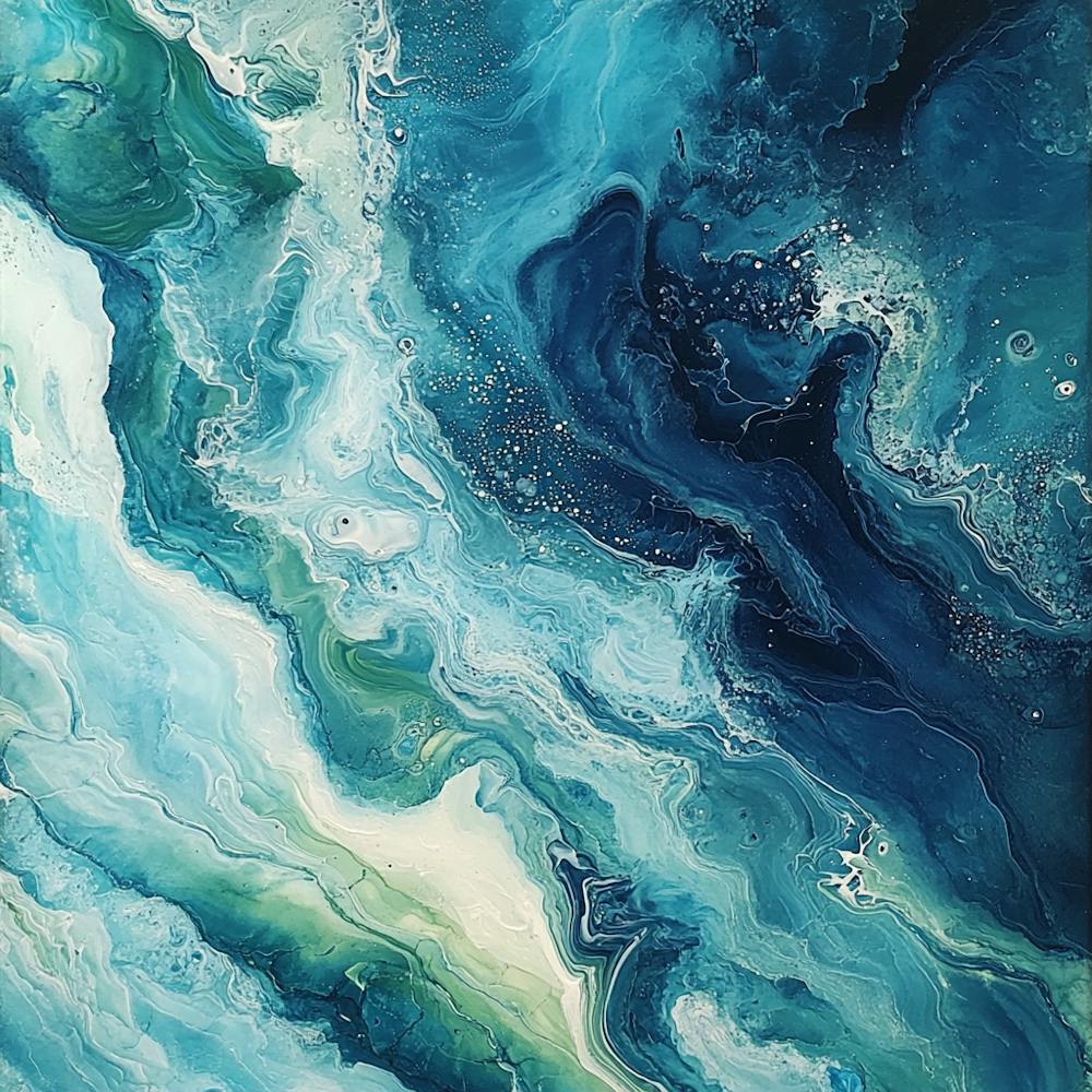 Blue And Green Swirls