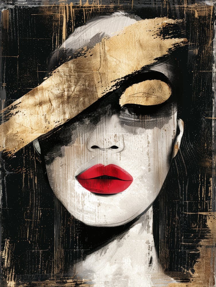 Gold And Black Canvas Print 16