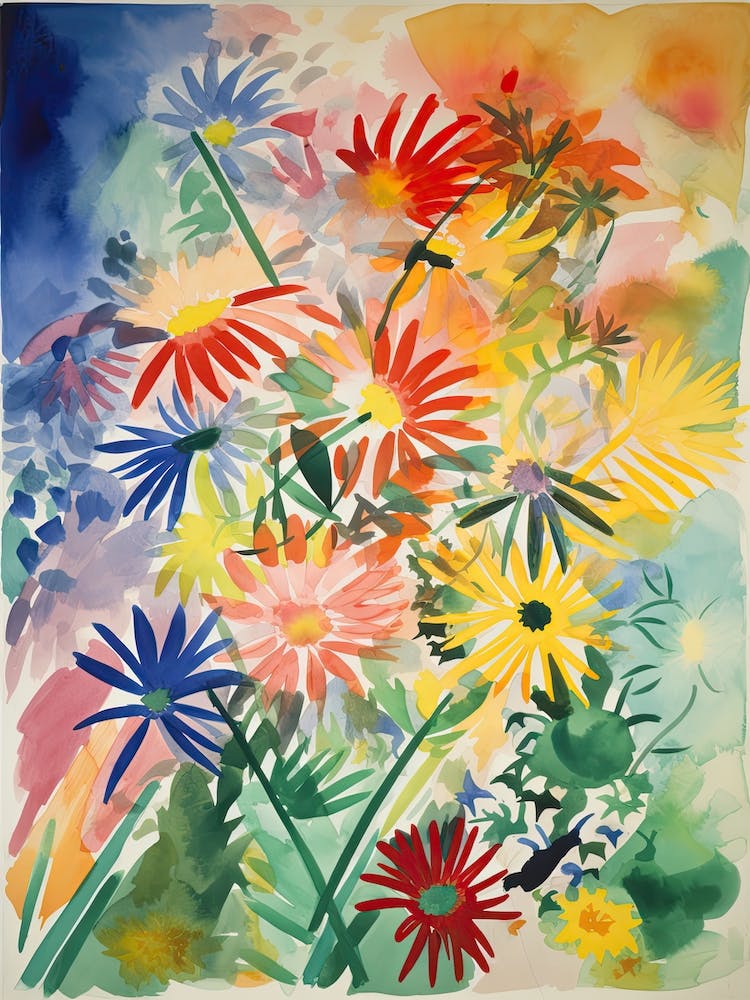 Daisies Flower Illustration 4