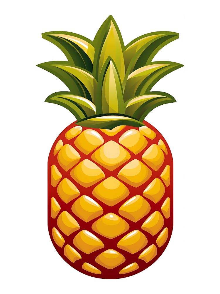 Pineapple Vector Illustration