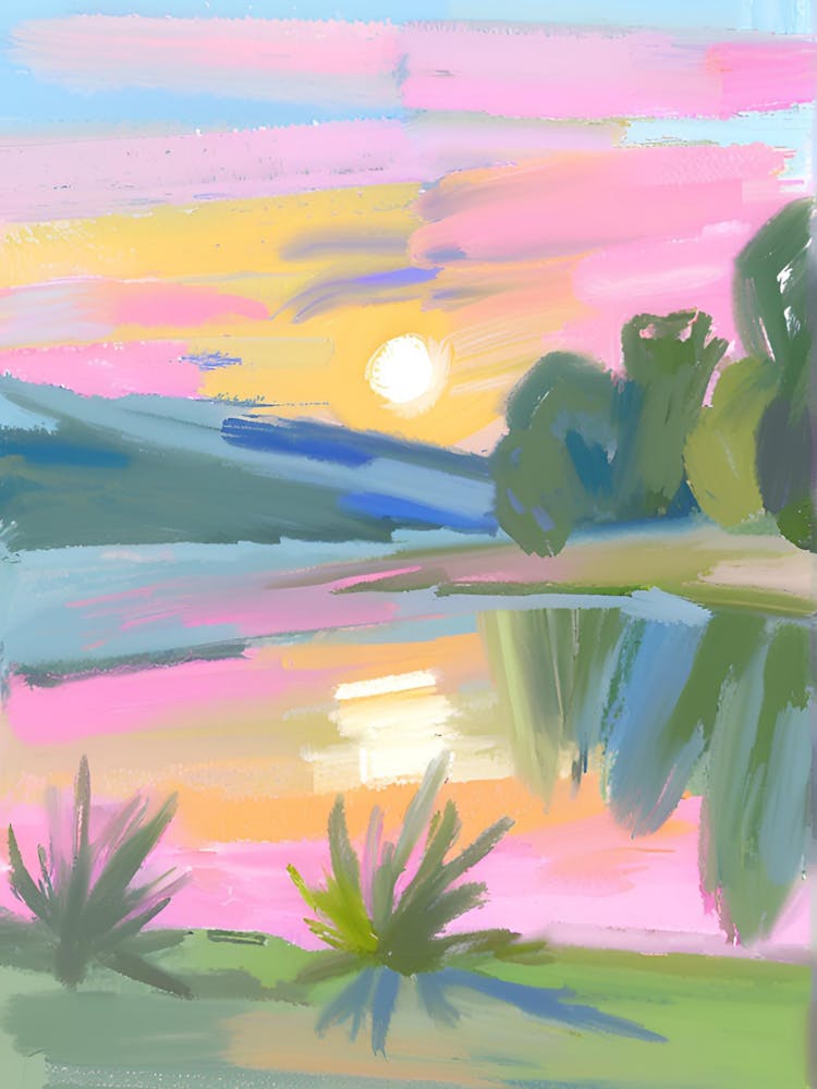 Sunset By The Lake 4