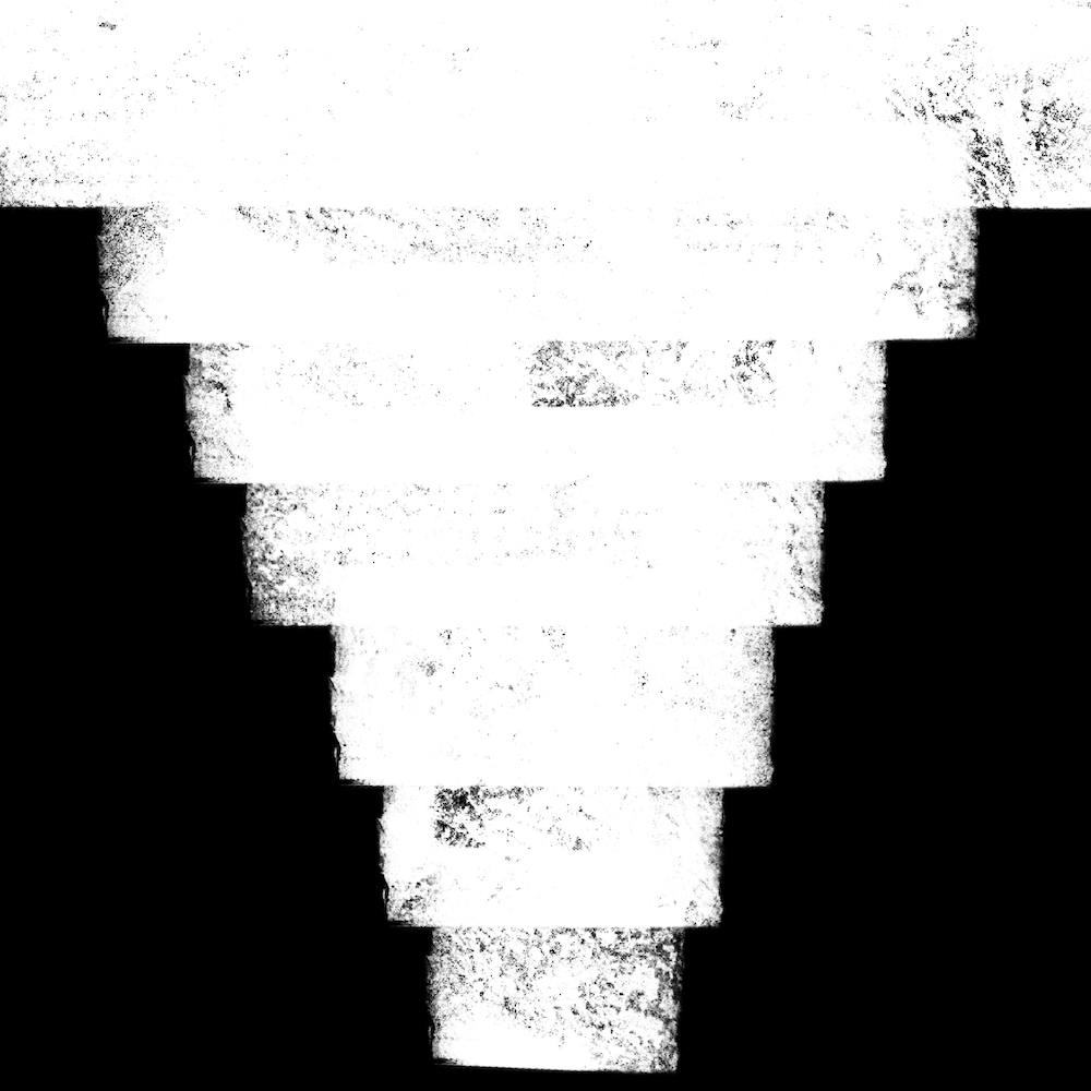 Abstract Black And White Grunge Painting vol. 6