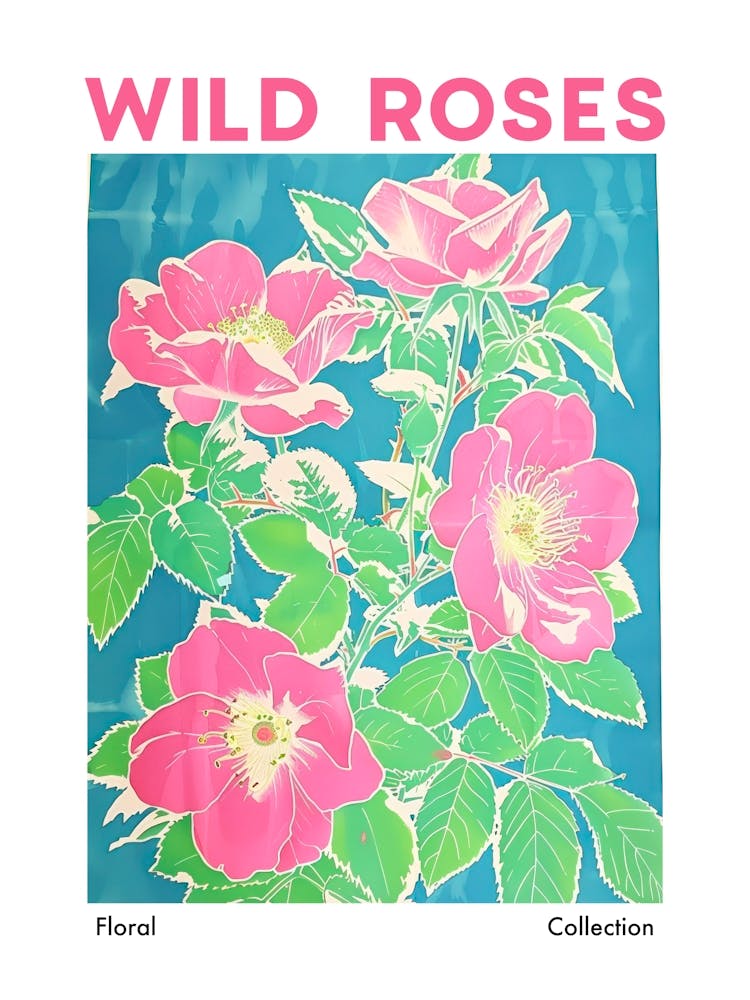 Wild Roses Botanical Flower Market