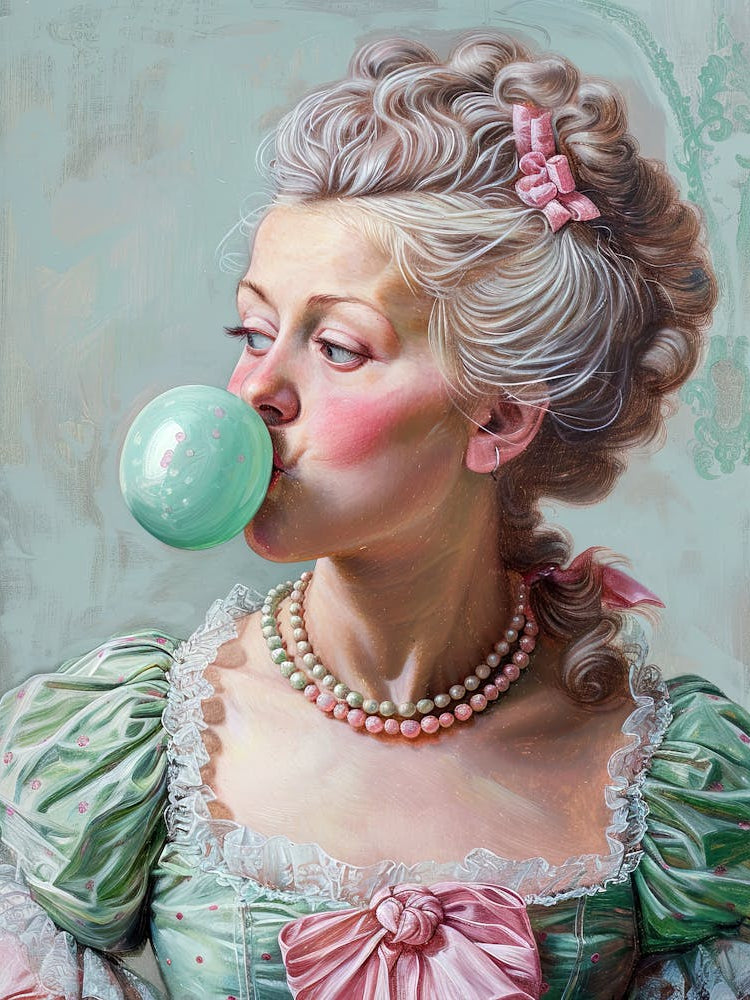 Marie Antoinette Blowing Bubbles 1