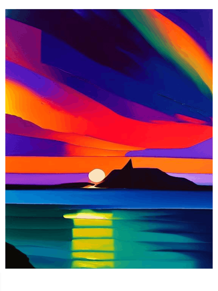 Nothern Lights Abstract Sunset