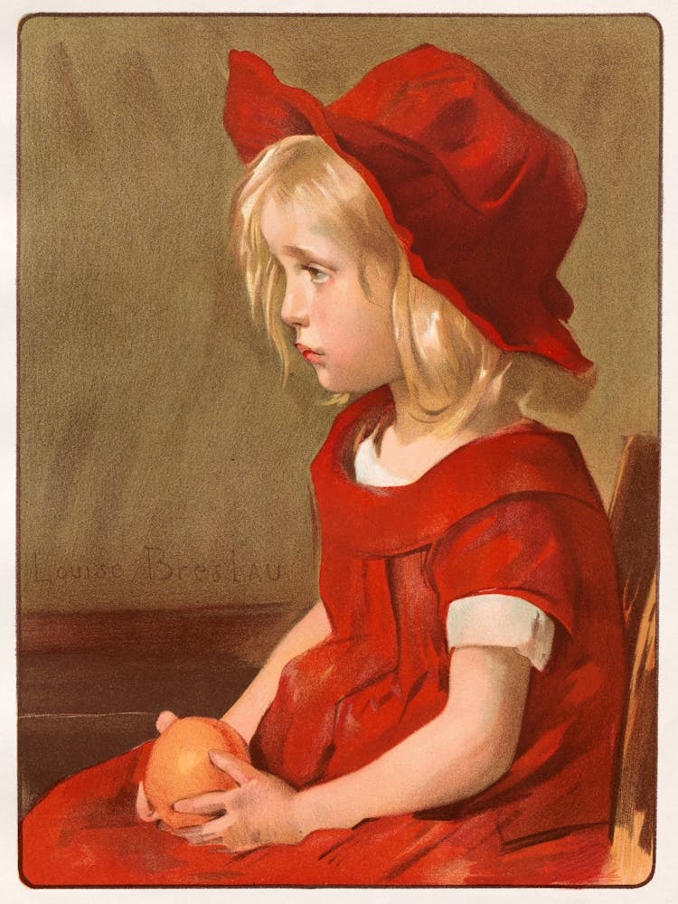 Little Girl In Red Dress