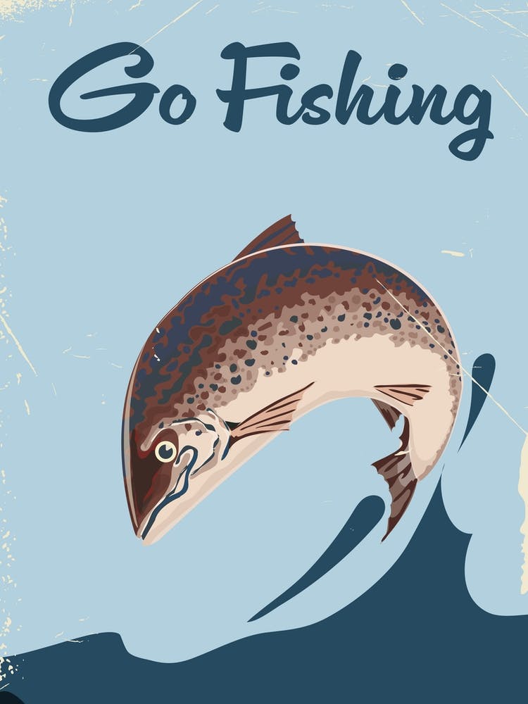 Go Fishing Sports Travel poster