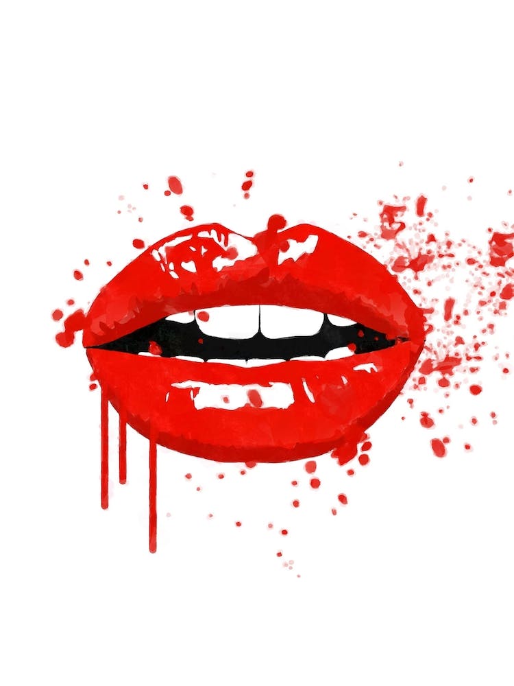 Red Lips Illustration