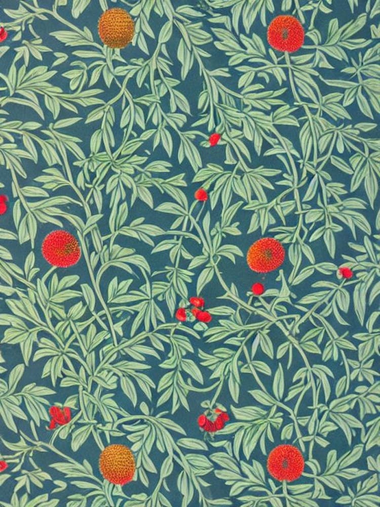 Red Kiwi 2 Vintage Botanical Fruit