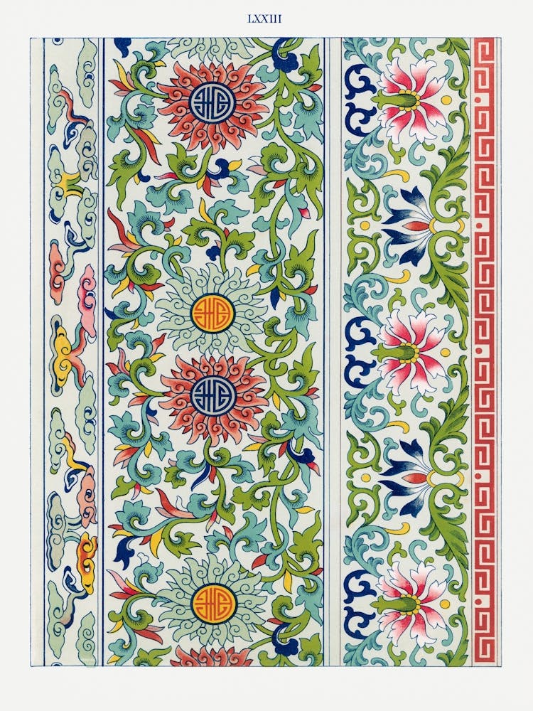 Chinese Floral Wall Hanging