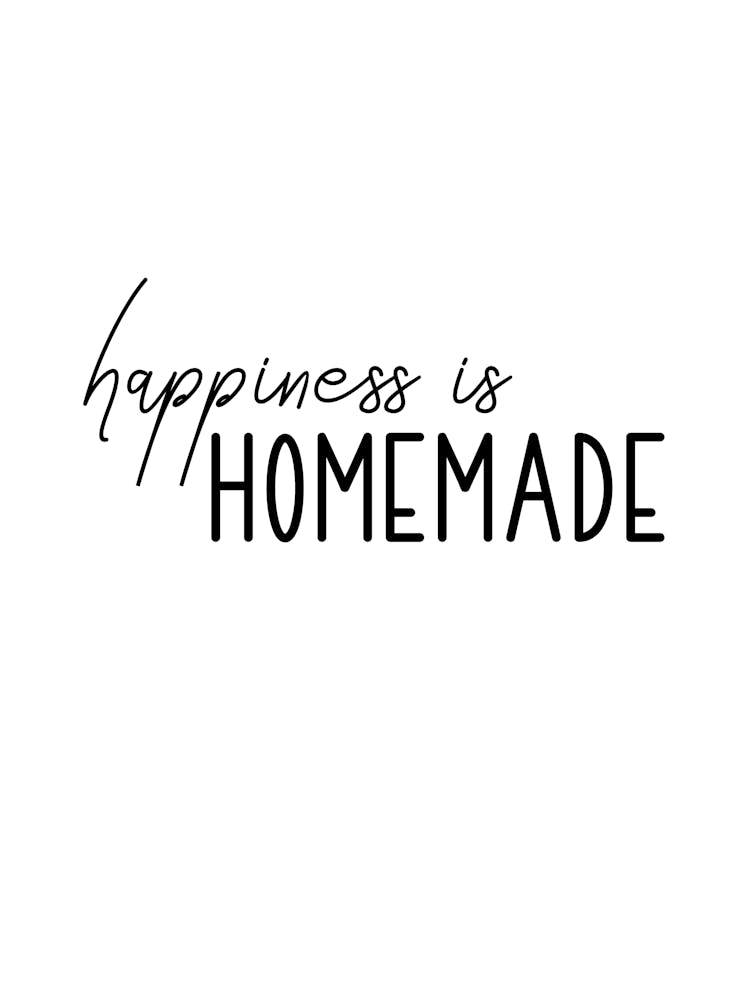 Happiness Is Homemade Motivational Wall
