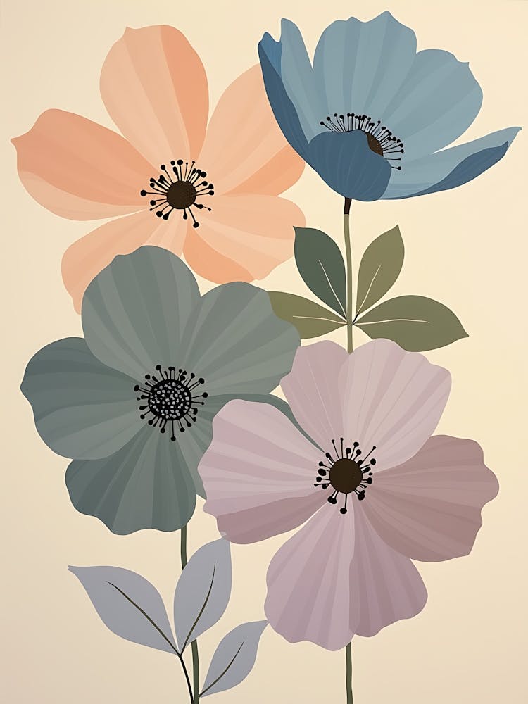 Dreamy Soft-Toned Floral Harmony